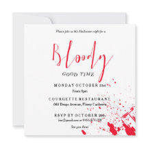 Bloody Good time Scary Fiesta Invitación a Hallowe