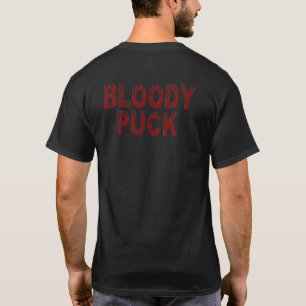 Bloody Puck hombres camiseta negra de espalda