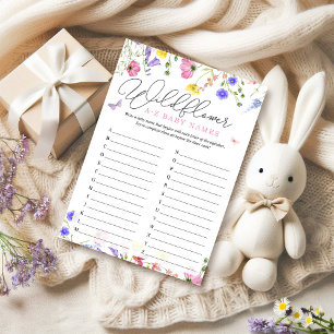 Bloom Baby ABC Baby Shower Wildflower