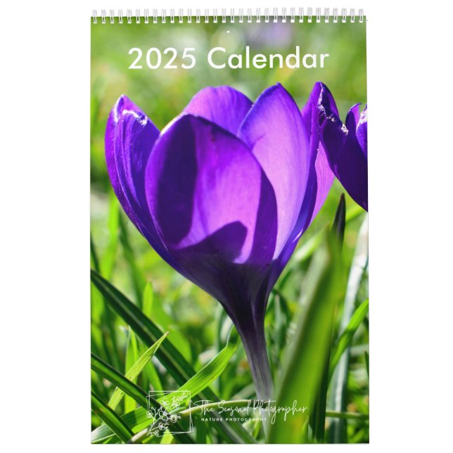 Bloom completo 2025 Calendario medio de una página (Tapa)