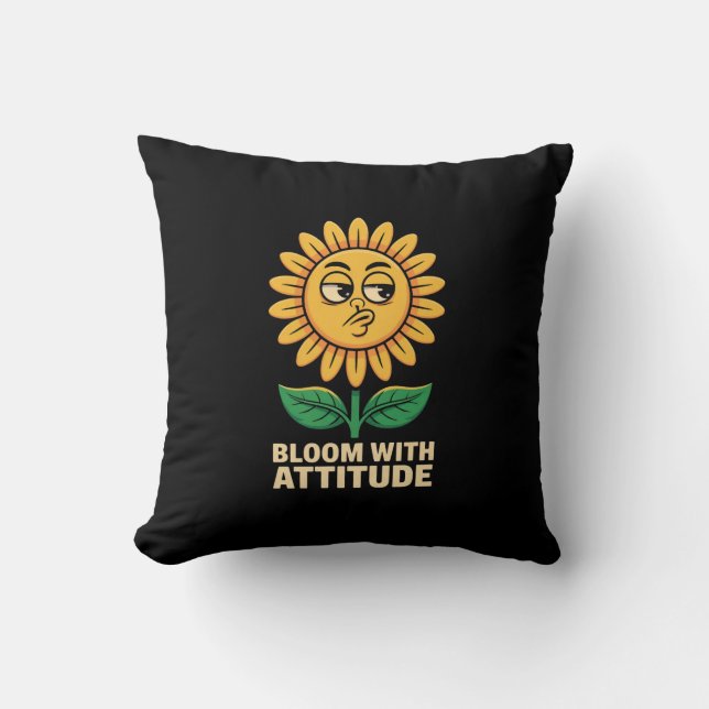 Bloom Con Cojín decorativo De Actitud - Sassy Sunf (Anverso)