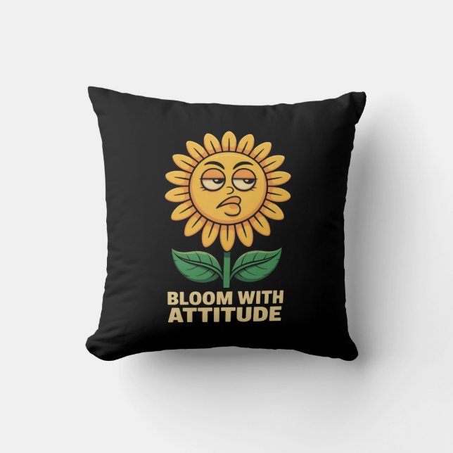 Bloom Con Cojín decorativo De Actitud - Sassy Sunf (Anverso)