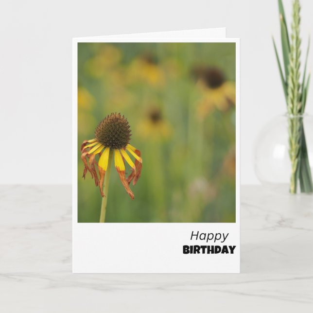 Bloom con Grace - Tarjeta de cumpleaños floral (Anverso)