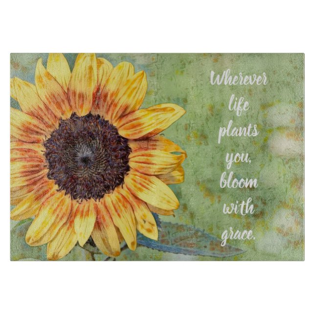 Bloom con tabla de corte de vidrio Grace (Anverso)