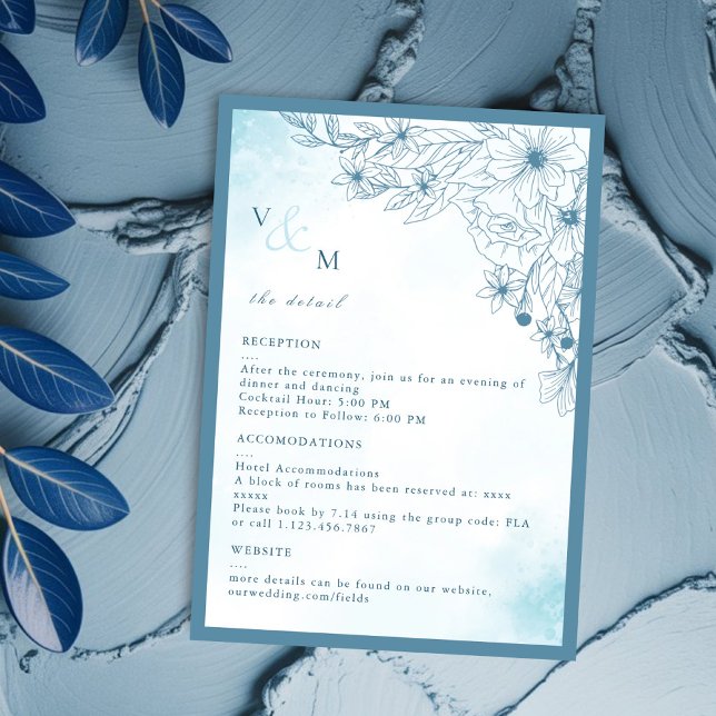 Bloom En La Tarjeta De Detalle De Boda De Invierno (Subido por el creador)