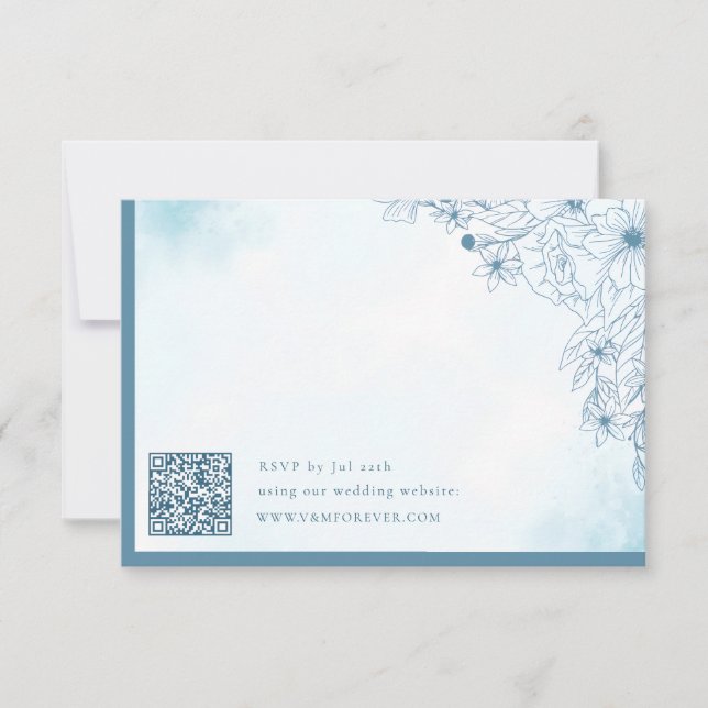 Bloom In the Winter QR code RSVP cards (Anverso)