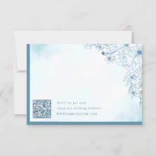 Bloom In the Winter QR code RSVP cards