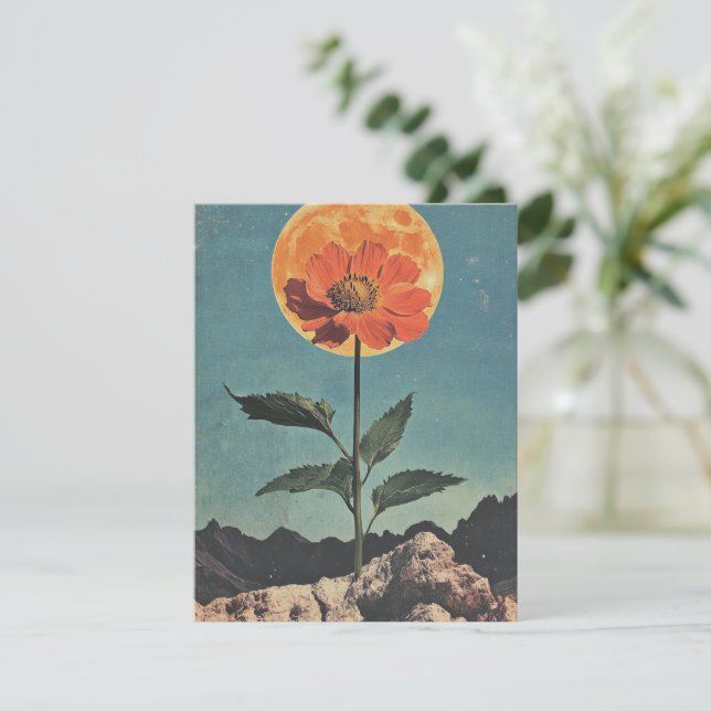 Bloom Naranja iluminado por luna - Encanto Boho vi (Anverso de pie)