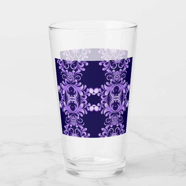 Bloom oceánico: Armonía de onda morada / Arte eleg (Reverso)