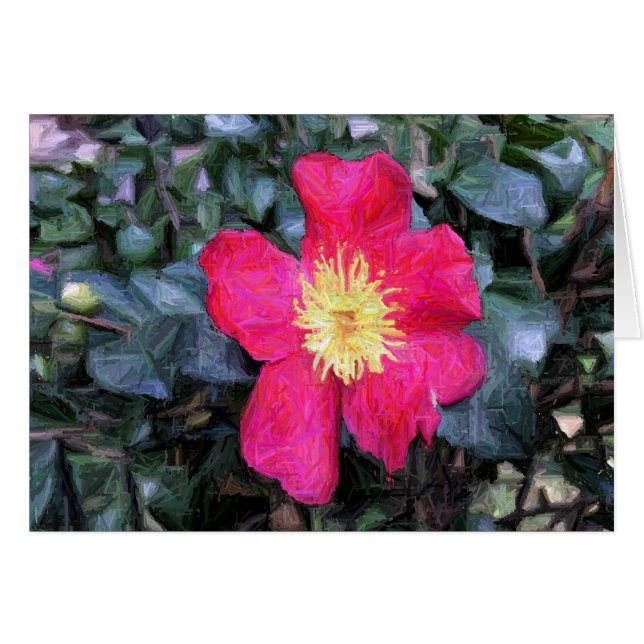 Bloom - pintura, tarjeta (Anverso (Horizontal))