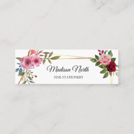 Bloom radiante | Tarjeta de visita floral