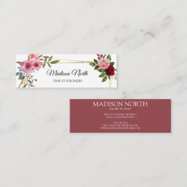Bloom radiante | Tarjeta de visita floral
