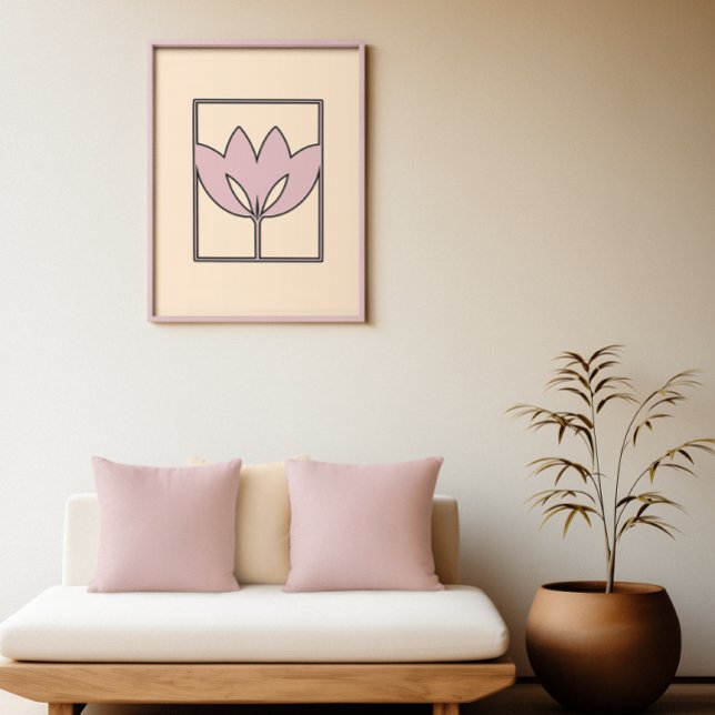 Bloom Rubor - Arte moderno de Lotus Wall (Subido por el creador)