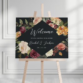 Bloom ruso | Signo de bienvenida de Boda floral