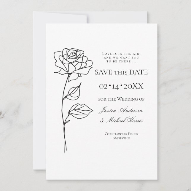 Bloom sin tiempo con código QR Guardar tarjeta de  (Anverso)