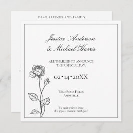 Bloom sin tiempo con texto Guardar tarjeta de fech