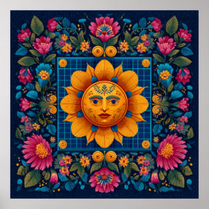 Bloom solar - Poster de arte popular del solarpunk