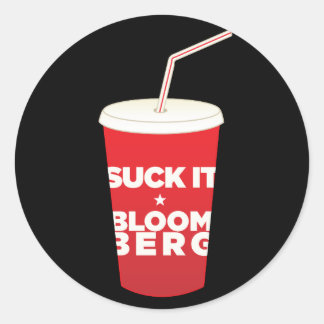 Bloomberg Soda Ban pegatinas en protesta