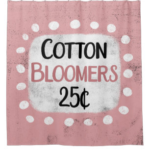Bloomeros de algodón Cortina de ducha de 25 centav