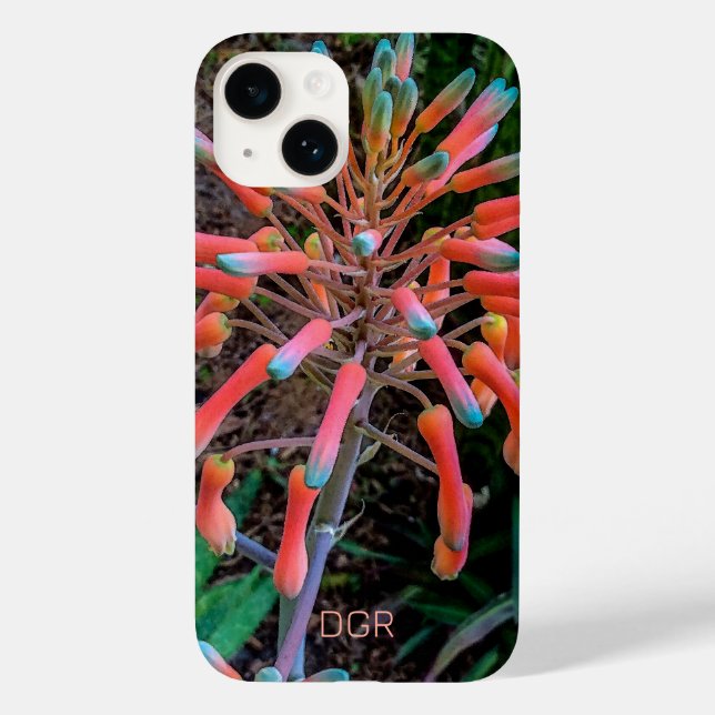 Blooming Aloe Plant iPhone 14 Funda (Reverso )