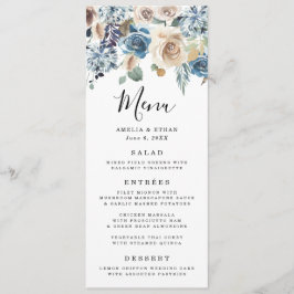 Blooming Beauty | Wedding Menu Card