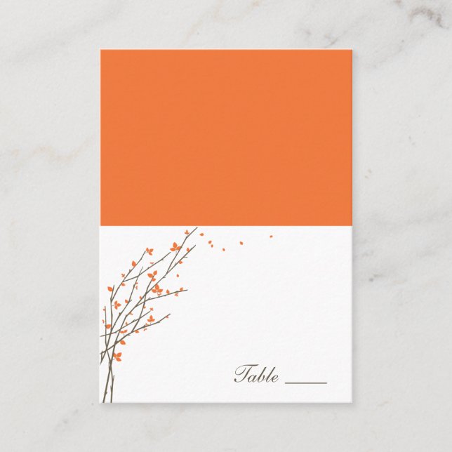 Blooming Branches Folletos Tarjetas - Naranja (Anverso)