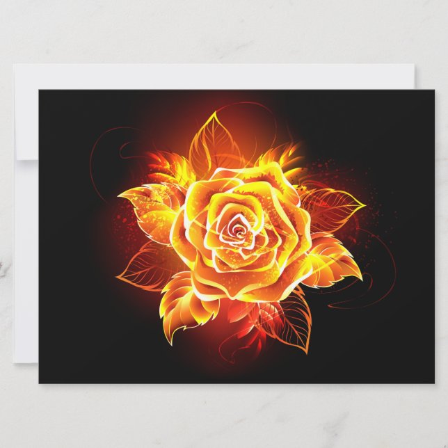 Blooming Fire Rose (Anverso)