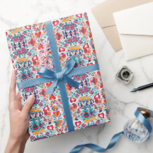 Blooming Love Affections Valentines envuelve papel