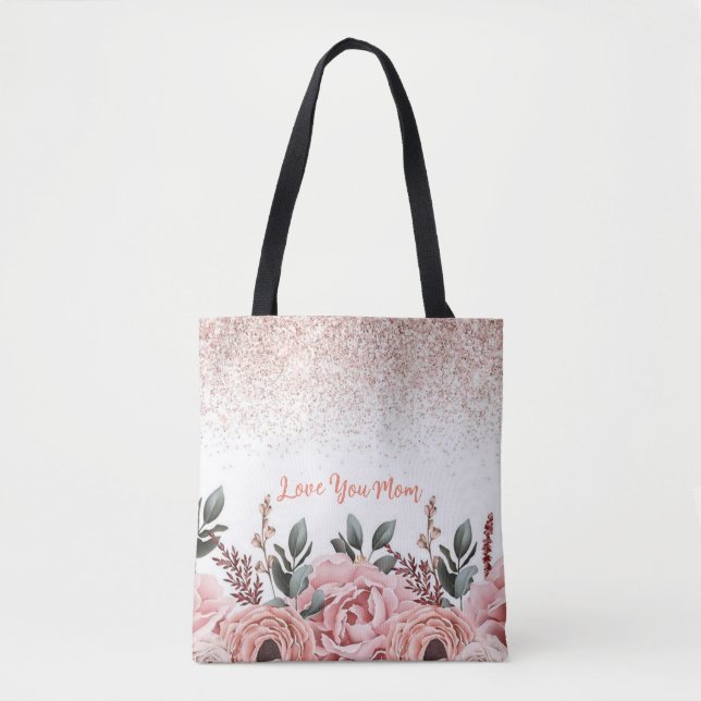 Blooming Love for Mom: Bolsa Floral Tote (Anverso)