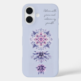 Blooming Serenity Mandala iPhone 16 Funda