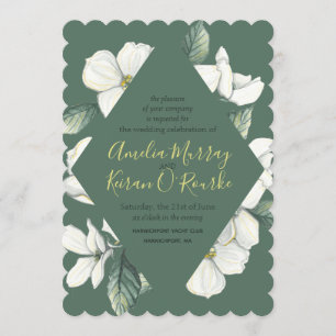 Blooms de dogwood, invitación a la boda