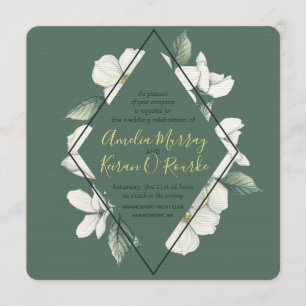 Blooms de dogwood, invitación a la boda