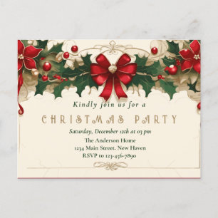 Blooms Vintage: Invitación a Navidades retro