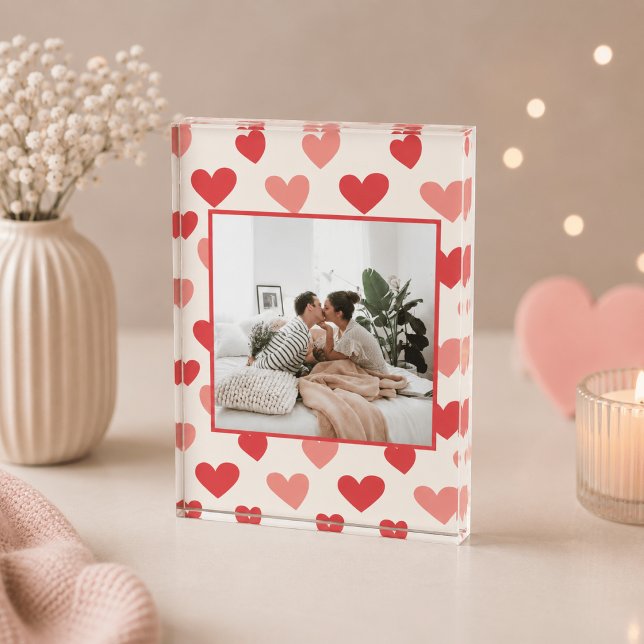 Bloque Acrílico de Corazón con Foto Personalizada  (Subido por el creador)