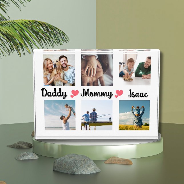 Bloque acrílico de fotos de familia de personaliza (Subido por el creador)