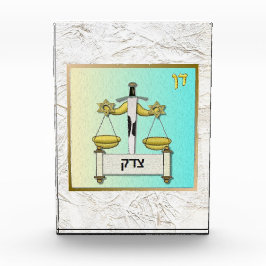 Bloque acrílico de las 12 tribus de Israel Dan