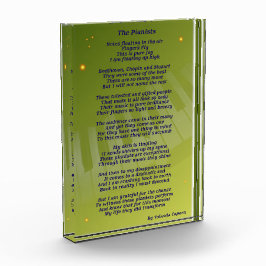 Bloque acrílico de los pianistas