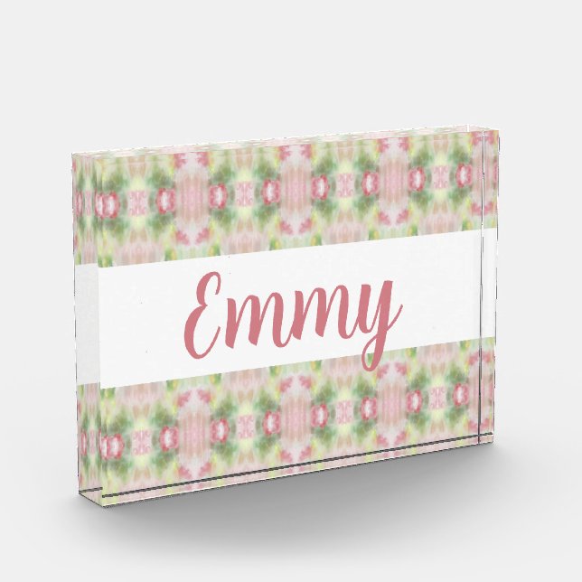 Bloque acrílico decorativo de Emmy Print (Izquierda)