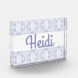 Bloque acrílico decorativo de la impresión Heidi