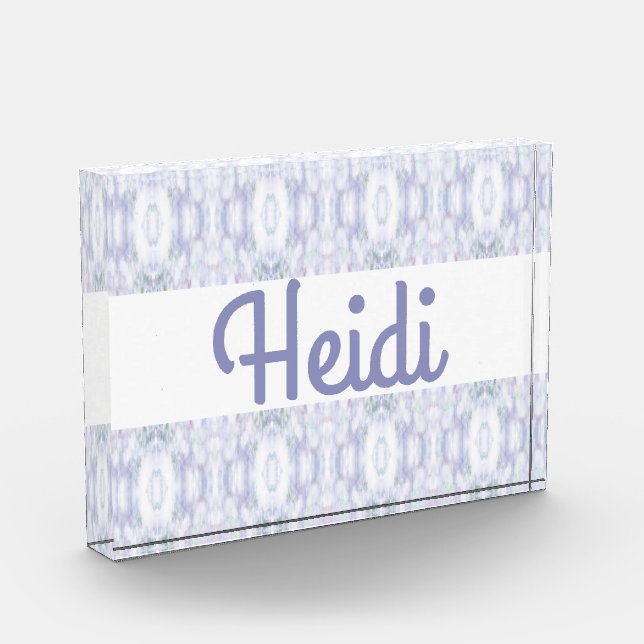 Bloque acrílico decorativo de la impresión Heidi (Izquierda)
