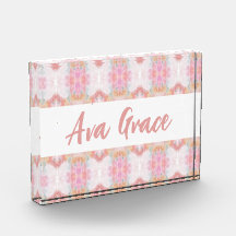 Bloque de acrílico decorativo de Ava Grace Print