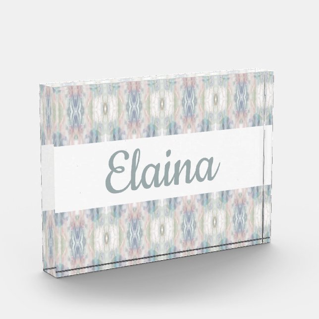 Bloque de acrílico decorativo de impresión de Elai (Izquierda)