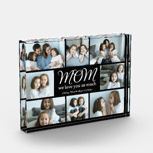 Bloque de Colage de Fotos con Letra Moderna Mamá T
