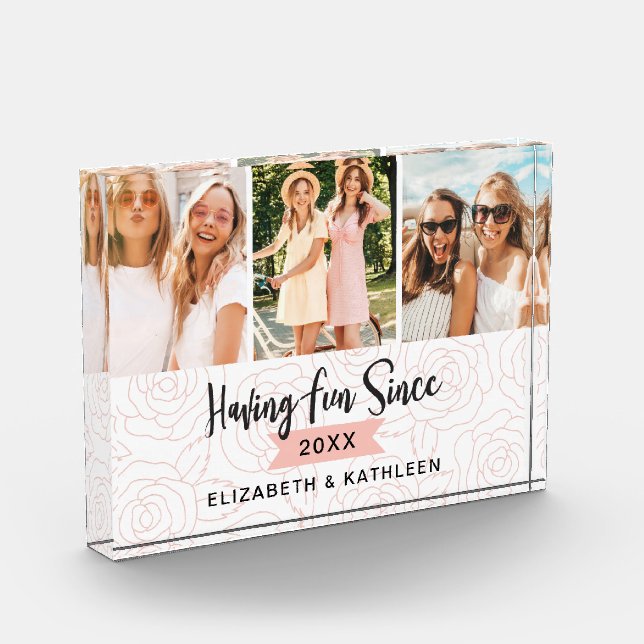 Bloque de Collage de fotos de guiones de mejores a (Izquierda)