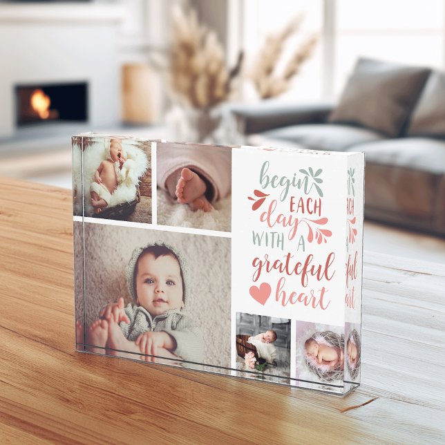 Bloque de Collage de fotos del corazón agradecido (Subido por el creador)