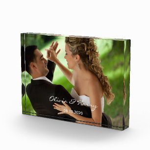 Bloque de encargo de la foto de la boda