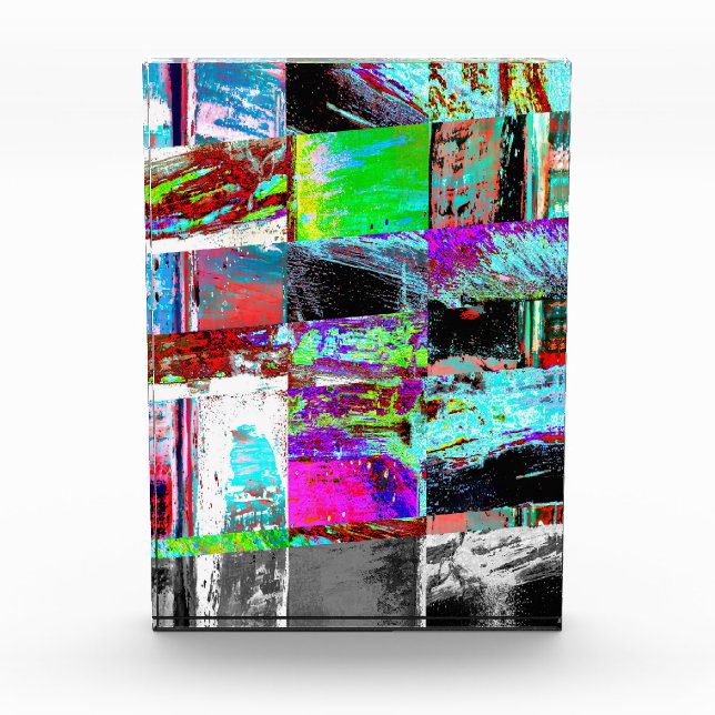 Bloque de Foto – Cuadrícula Abstracta (Anverso)