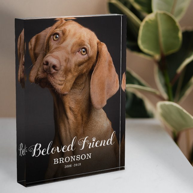 Bloque de Foto de Memorial de Perro Personalizado (Subido por el creador)