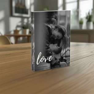 Bloque de Foto de Pareja de Amor Moderno y Audaz