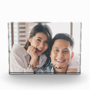 Bloque de Foto Personalizada de Boda Sr y Sra